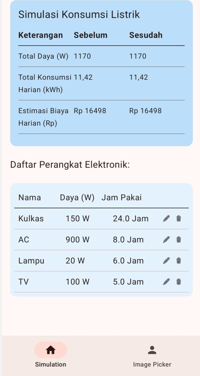 Voltix - Aplikasi Simulasi Listrik & Prediksi Tagihan